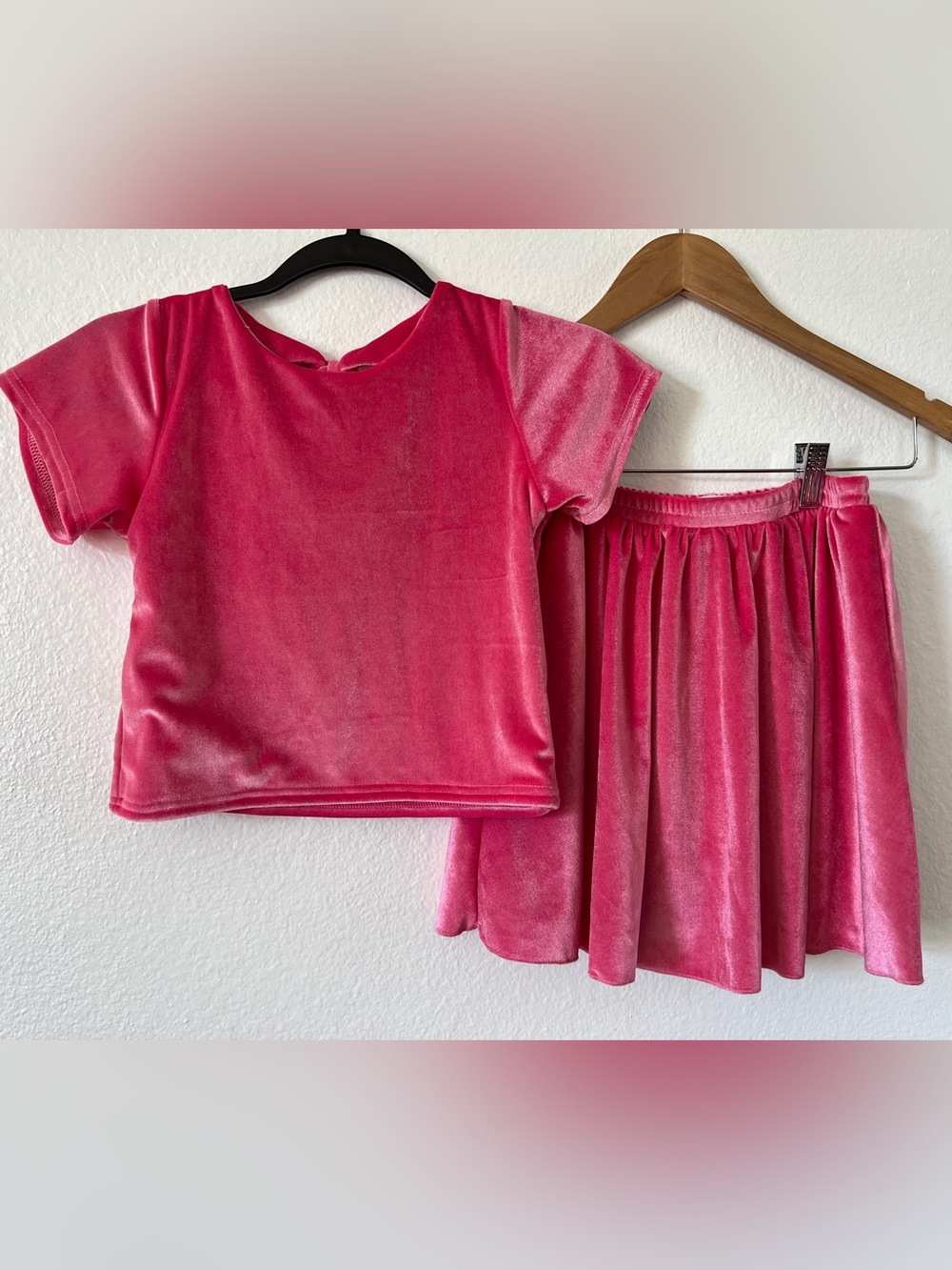 Taffy Velvet Charm Top + Skort Set